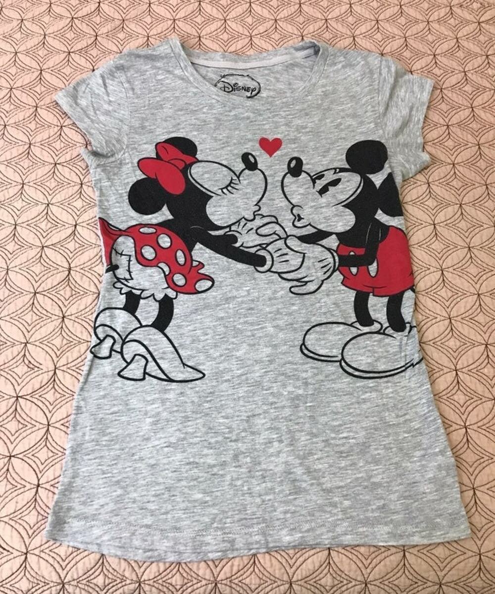 Disney Store Parks Mickey And Minnie Shirt T-Shirt Sz S Small